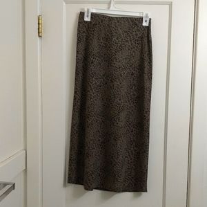 Aninal Print Midi Skirt Size Extra Small